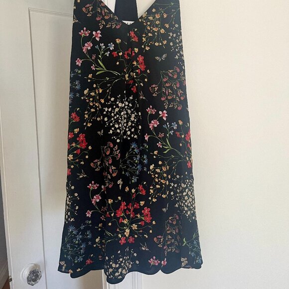 Alice + Olivia "Bohemian Garden" Floral Fierra Silk Mini Dress - Picture 3 of 6